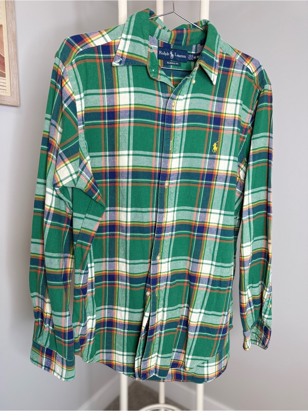 Ralph Lauren Green Multi-Color Plaid Button-Down Shirt